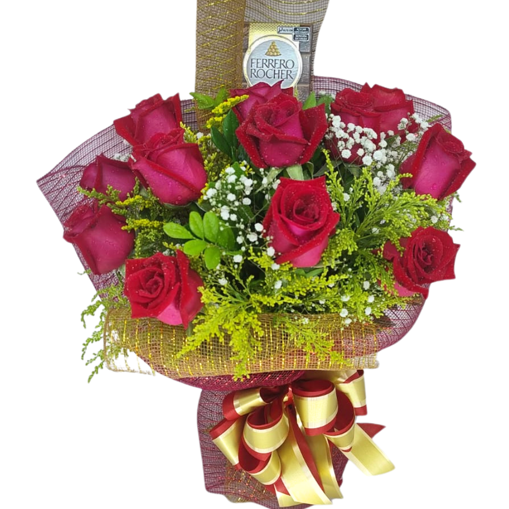 Buqu 10 Rosas  Bem Me Querer