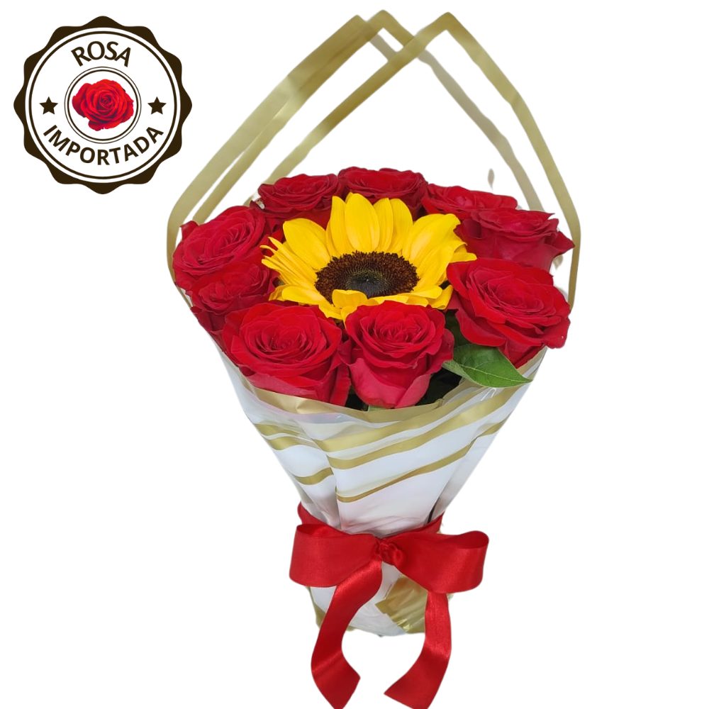 Buqu 8 Rosas  Amor Iluminado