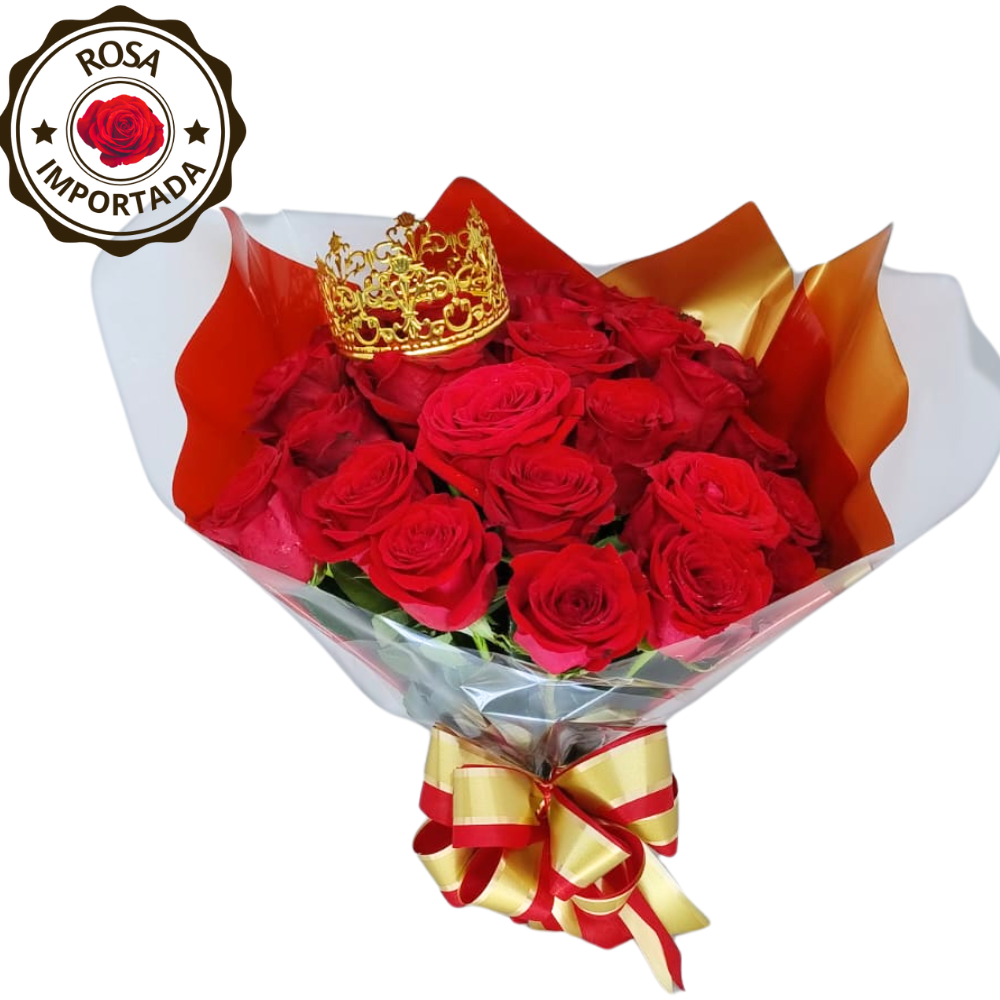 Buqu da Imperatriz - 24 Rosas Importadas 