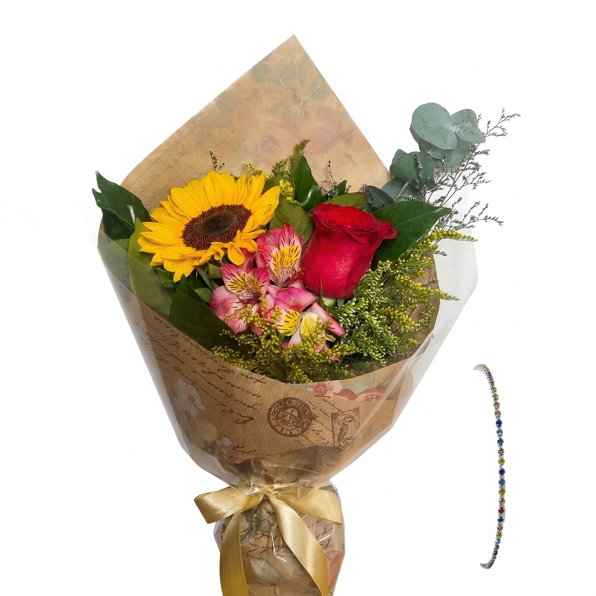 Mini buque Paix�o a Dois com pulseira 