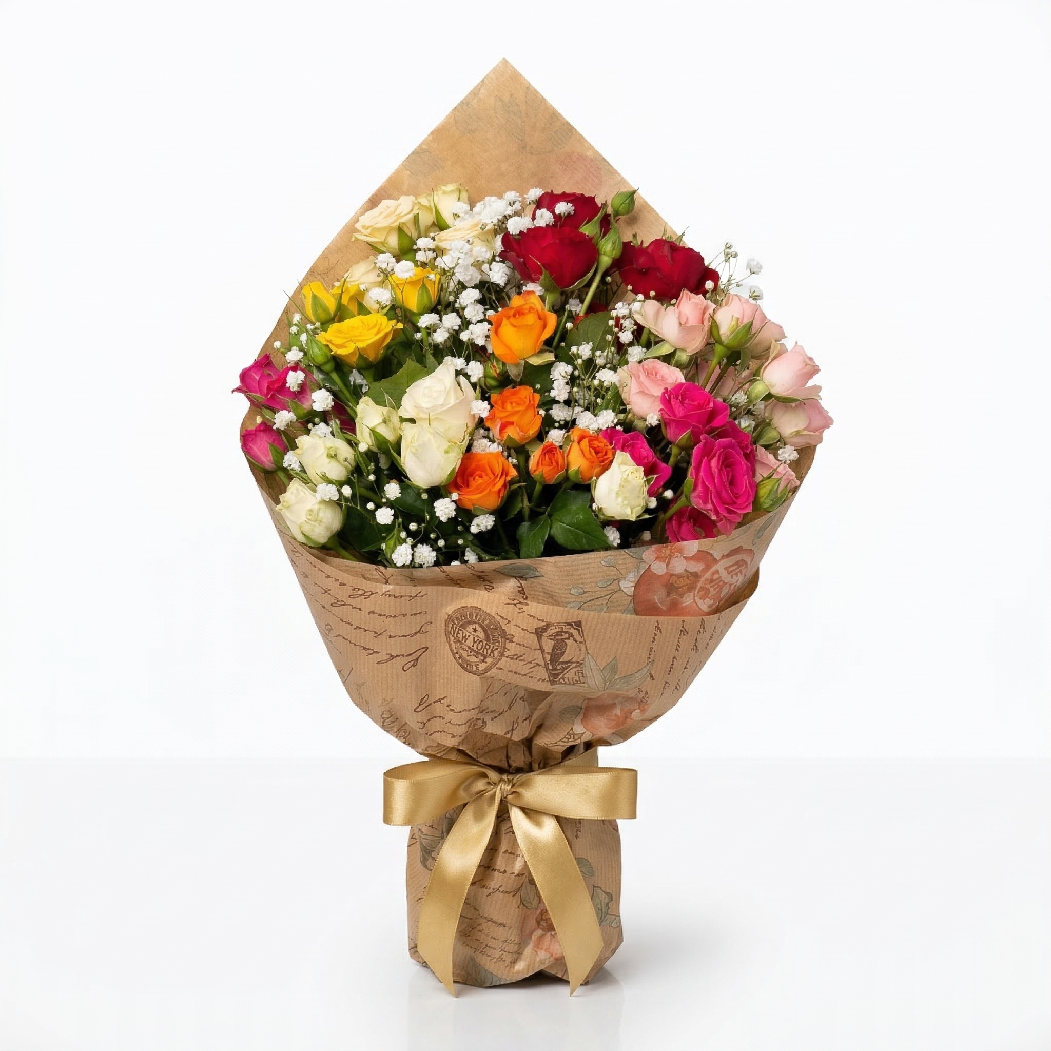 Buqu� Mini Rosas colorido