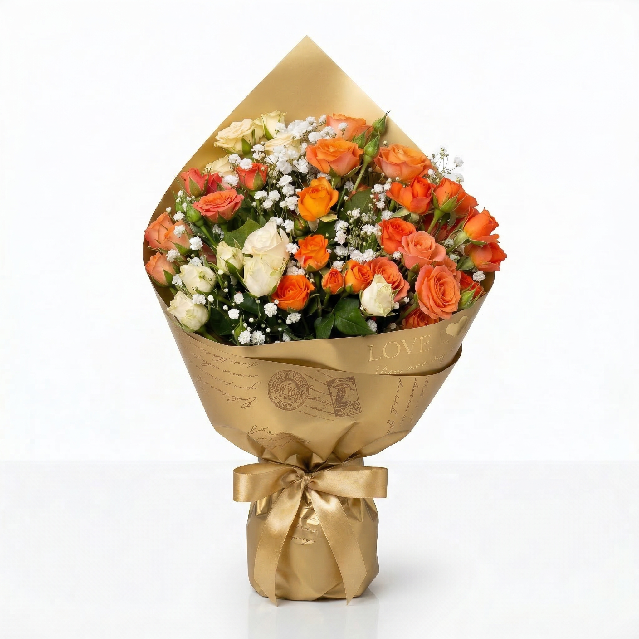 Buqu� Mini Rosas laranja 