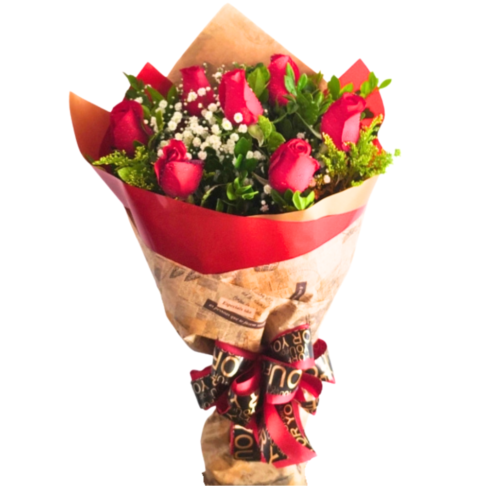 Buqu 7 Rosas - Amor Ardente