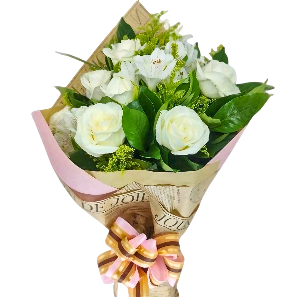 Buqu 6 Rosas - Nvoa de Rosas