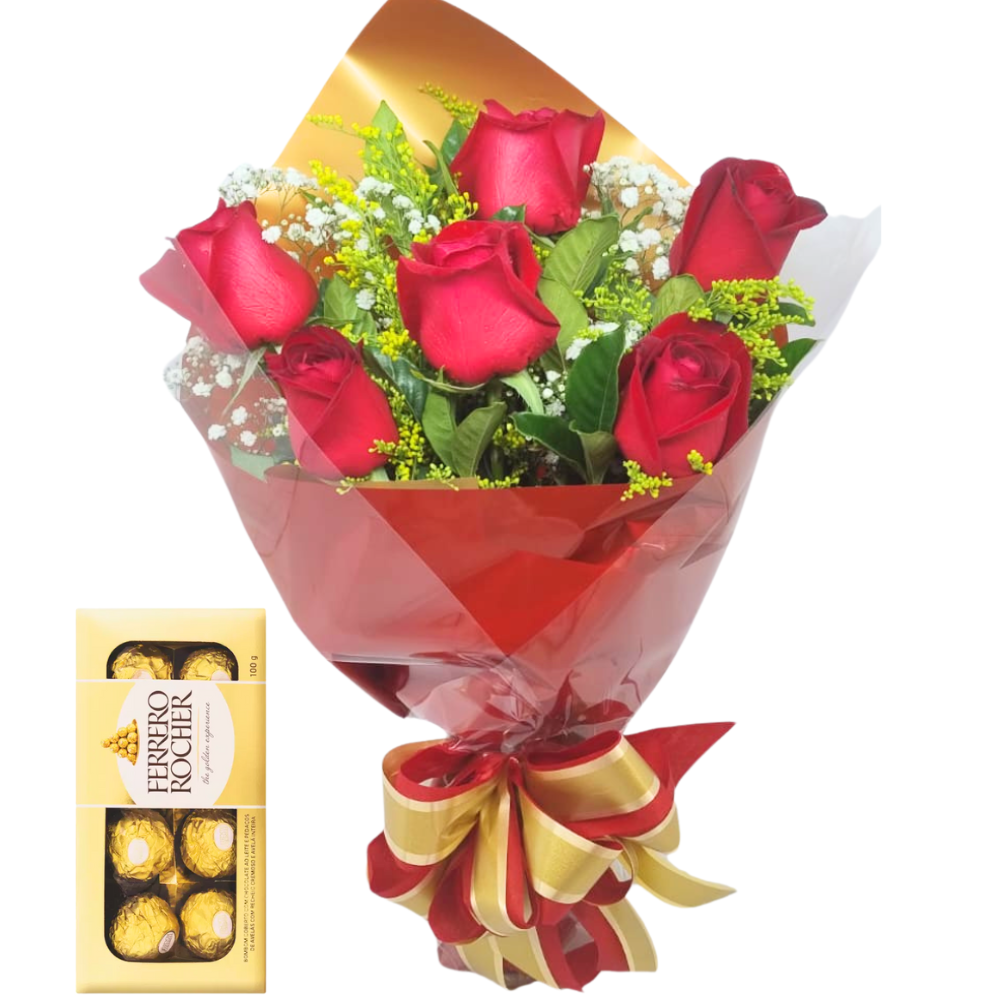 Buqu 6 Rosas -  Amor Sublime