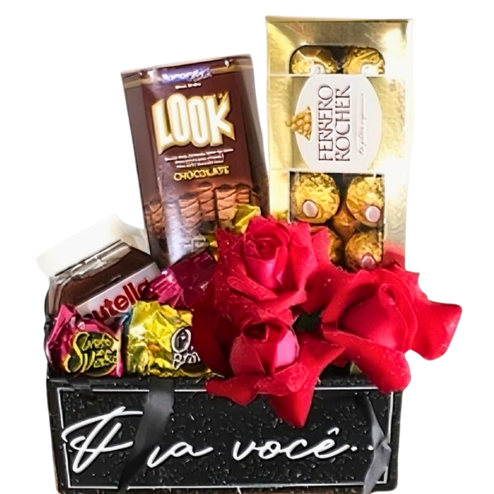 Cesta de Chocolate -  Pra Voc