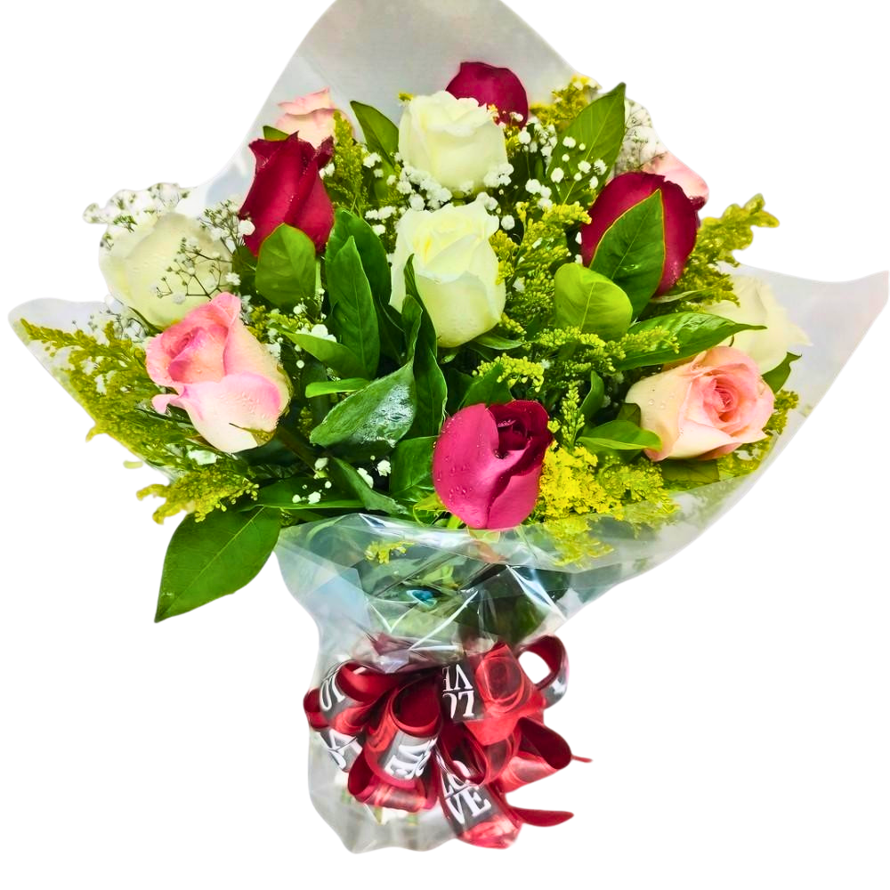 Buqu 12 Rosas - Sempre Alegre