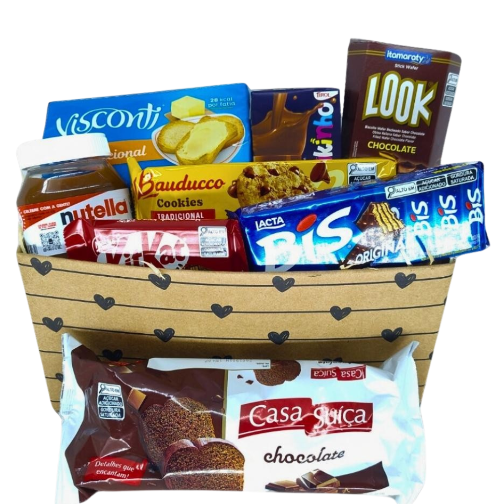 Cesta de Chocolate - Carinho Delicioso
