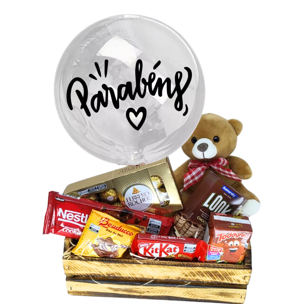 Cesta de Chocolate - Simples Encanto 