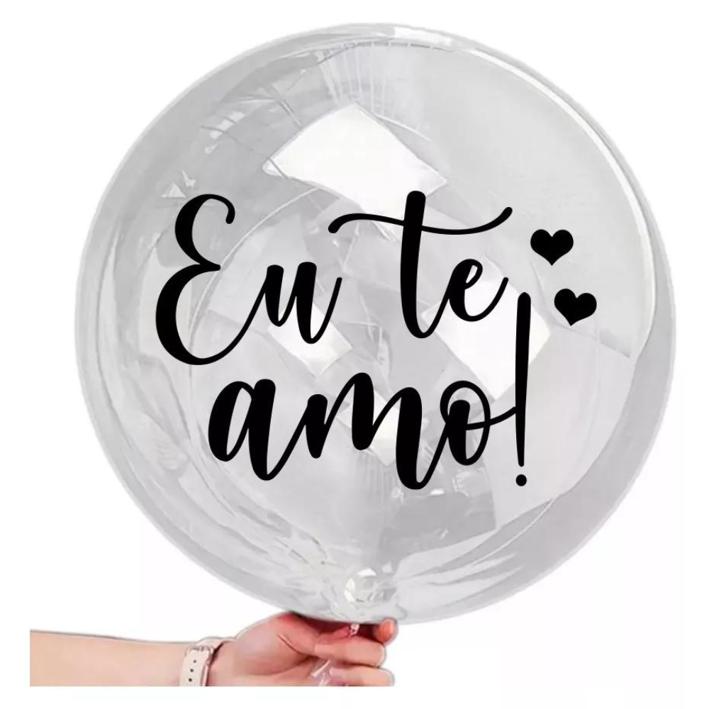 Balo Amor Bubble Transparente 18pl