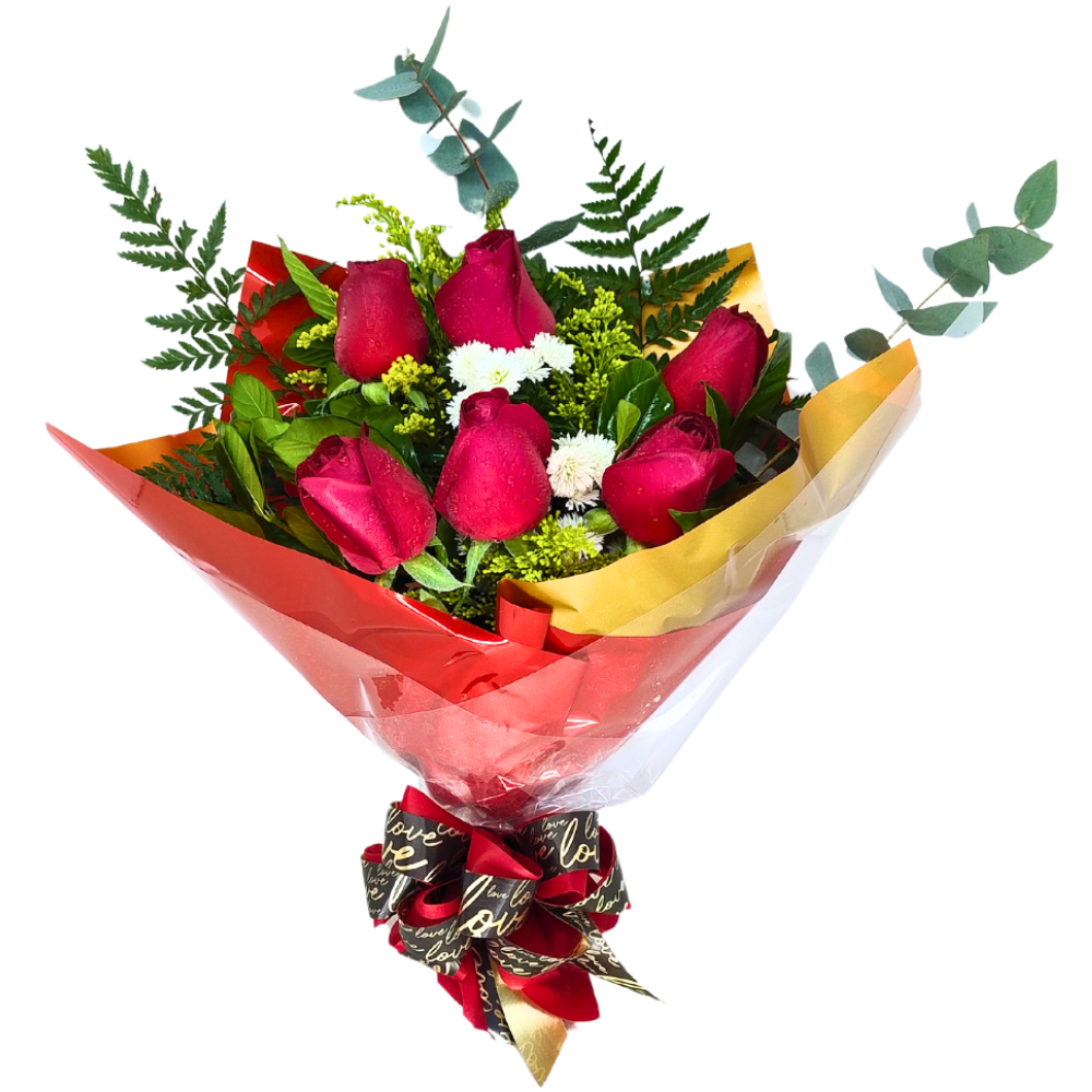 Buqu 6 Rosas - Elegncia Clssica