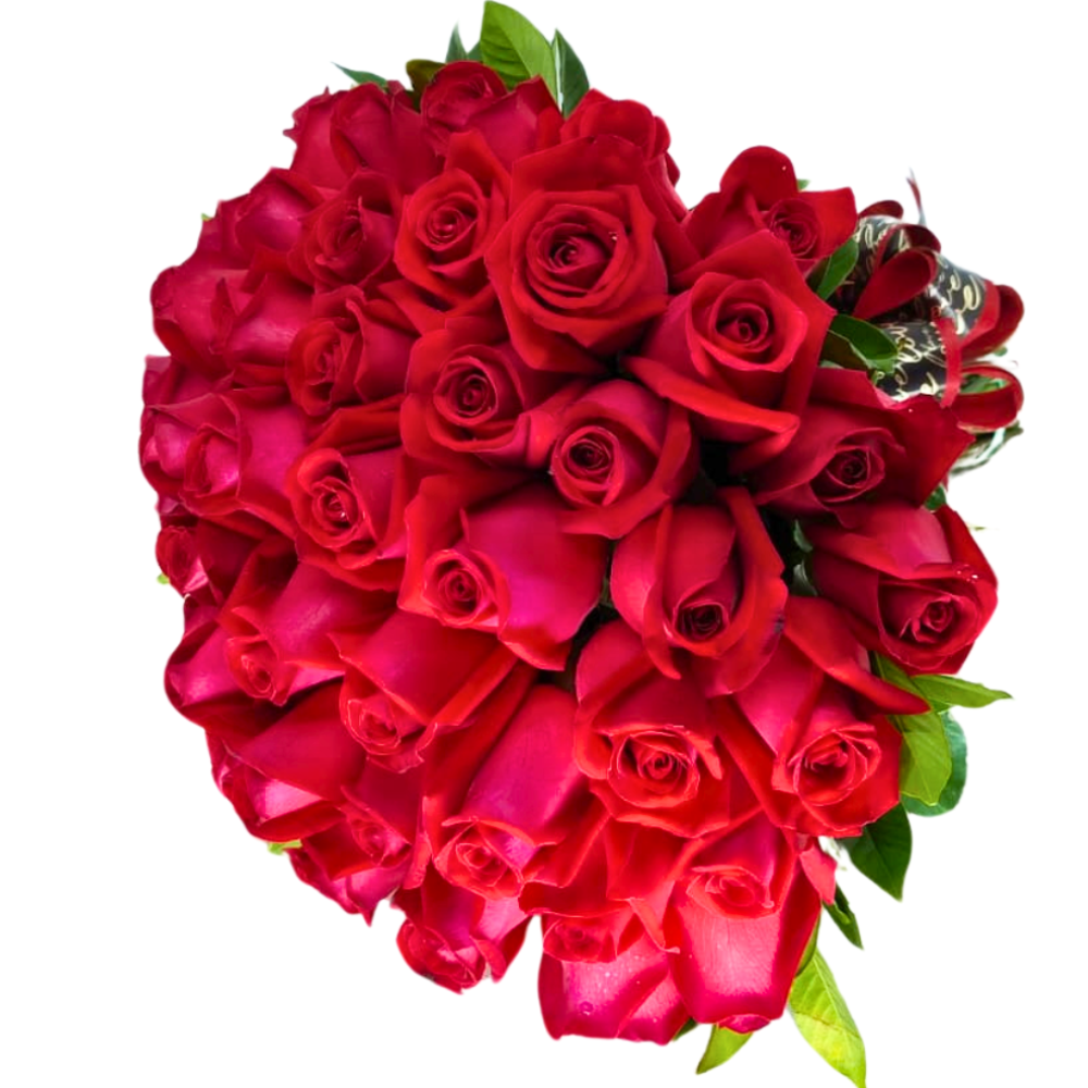 Buqu Luxo de 42 Rosas Vermelhas