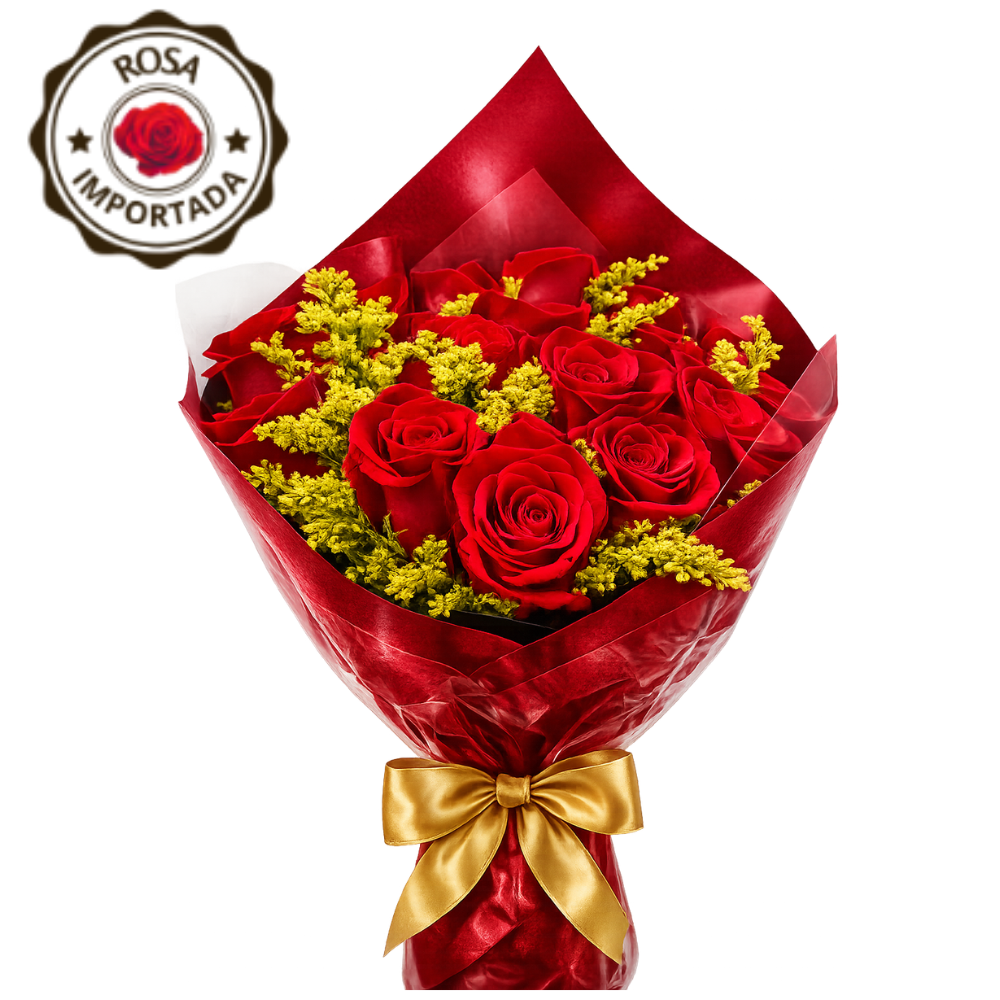 Buqu� 15 Rosas Importadas � Amor Infinito