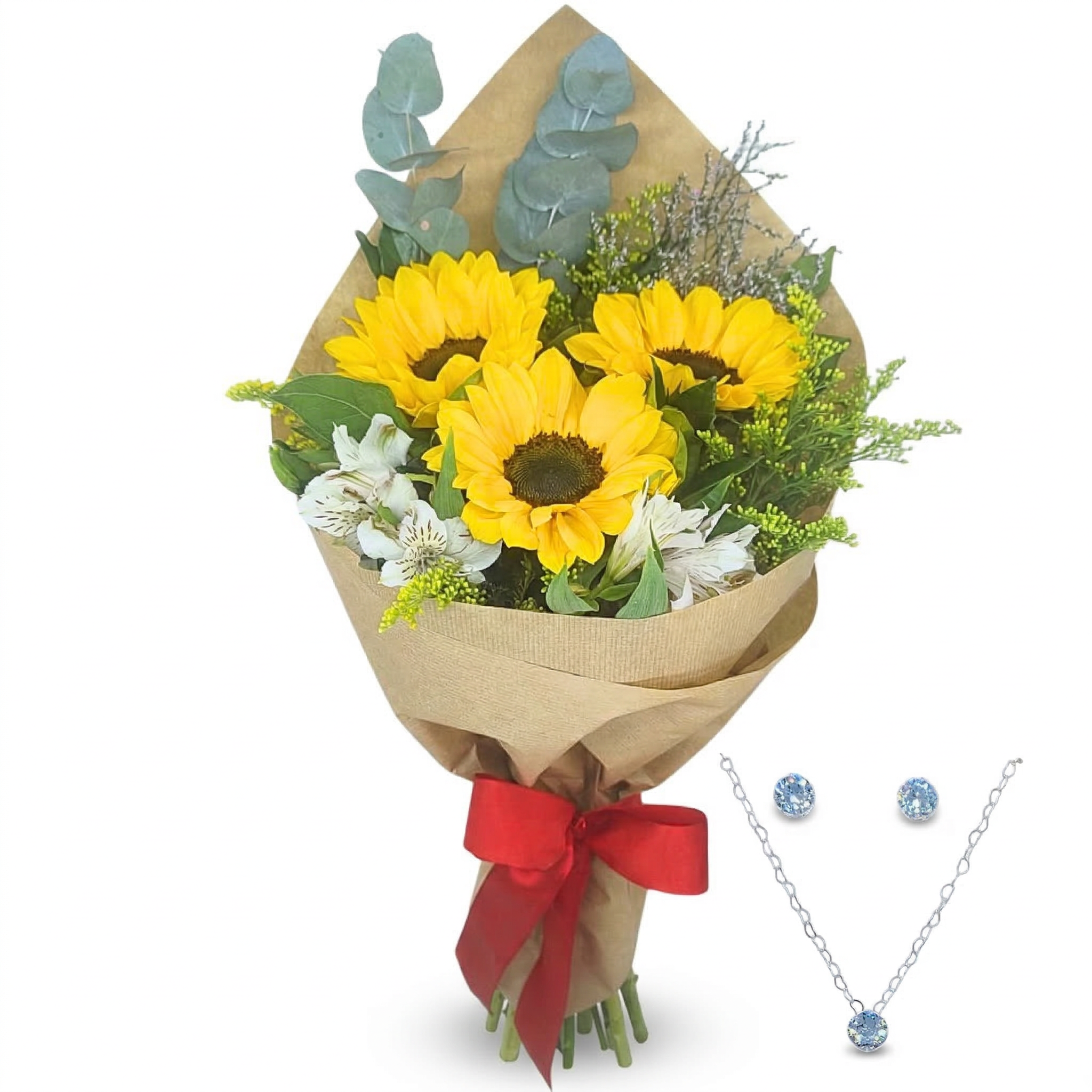 Buqu� Encanto do Sol com joia 