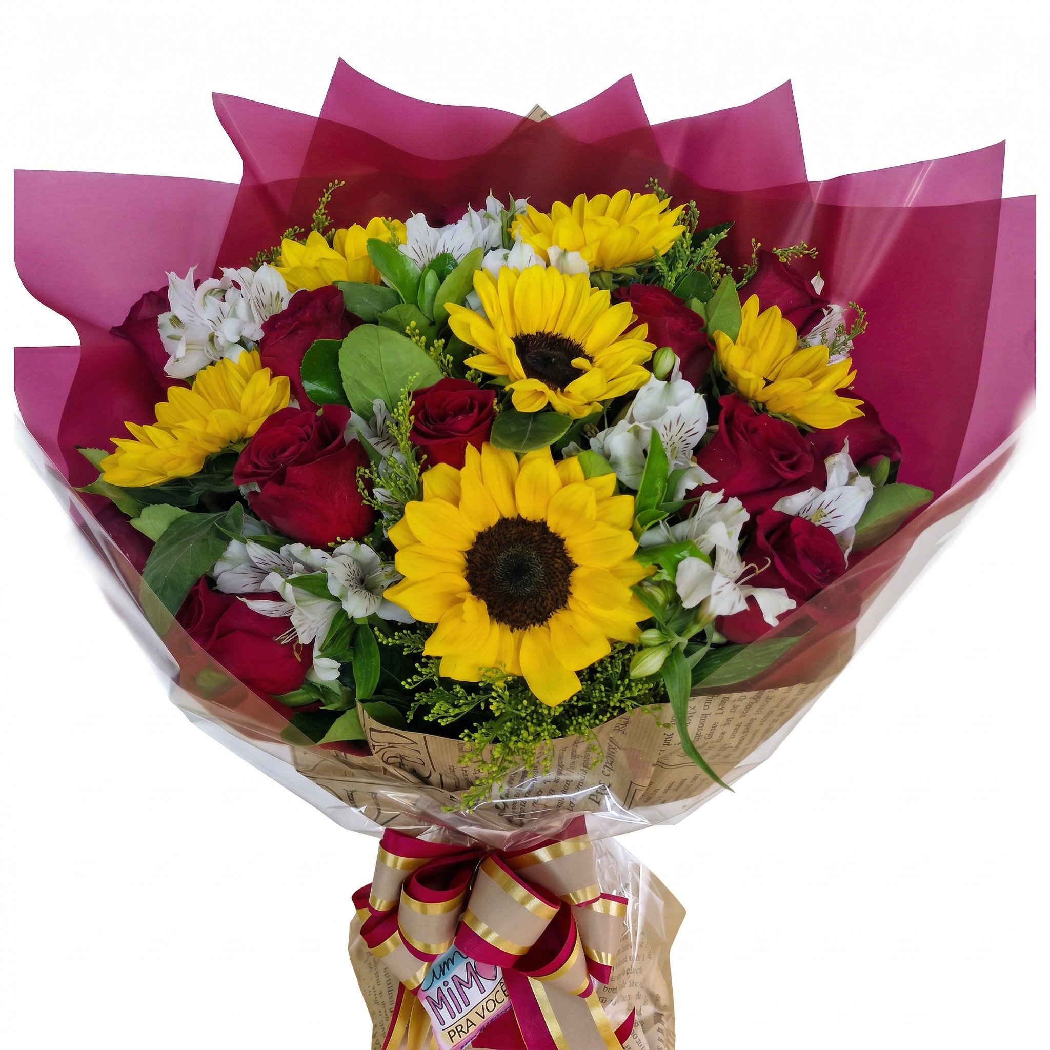 Buqu� Gigante Amor Dourado